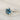London Blue Topaz Solitaire Ring - 8mm Hexagon