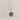 Tourmalinated Quartz Pendant Necklace - 8mm Hexagon